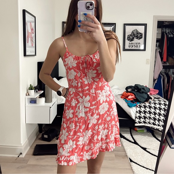Billabong Dresses & Skirts - Billabong Loving Heart Minidress in Coral Crush